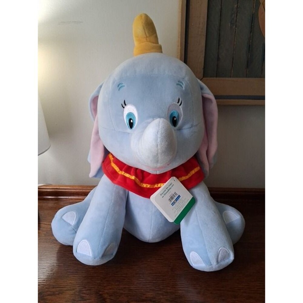 Disney Baby Dumbo The Flying Elephant Plush Toy Stuffed Animal Blue crinkle Hat